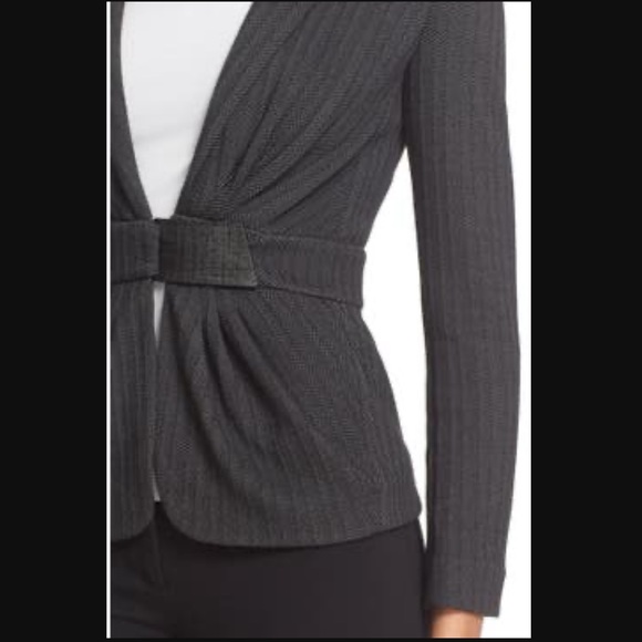 ISO Armani Collezioni Micro Chevron Herringbone Jacket Blazer Charcoal Gray - Picture 5 of 8